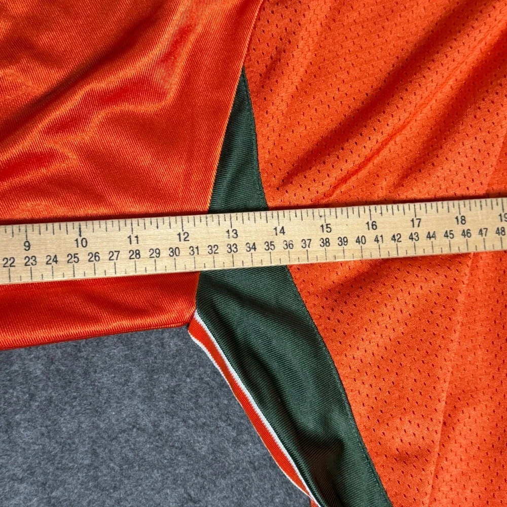 Nike University of Miami Hurricanes Football Jersey Orange Green #11 Mens XL
